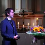 Ein Blumenstrauß als kleines Dankeschön für ein tolles Konzert