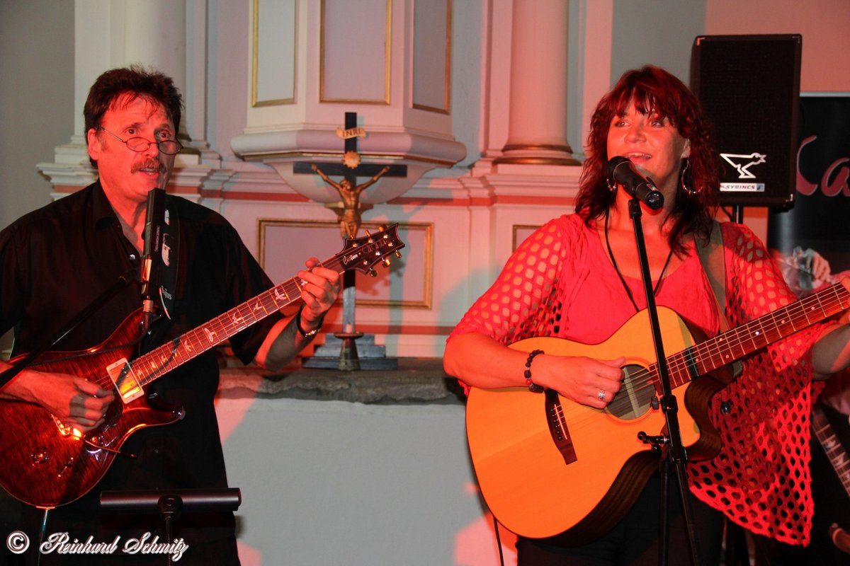 Duo Capriccio beim Konzert in der Kirche Mösthinsdorf