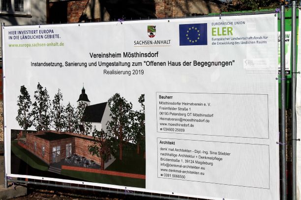 Bauzaunbanner Vereinshaus