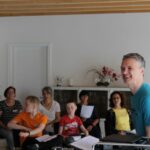 Wolfgang Zerbin bei der Probe