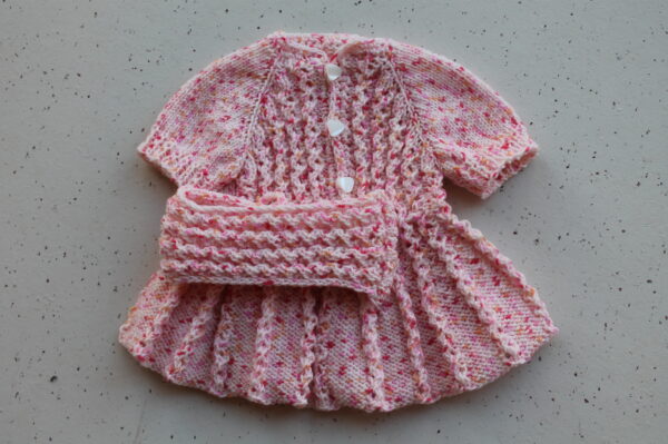 Puppenkleidchen mit Stirnband