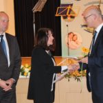 Gratulation durch Dr. Fox