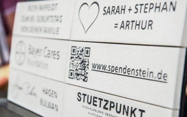 Individuell gestaltet - Die Spendensteine