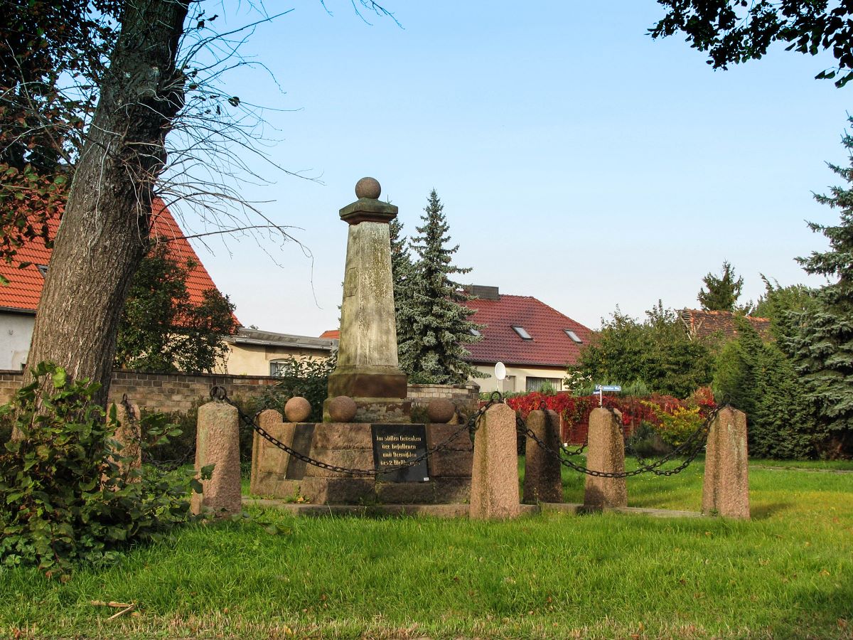 Denkmal für die Opfer und Vermissten des 2. Weltkrieges in Mösthinsdorf